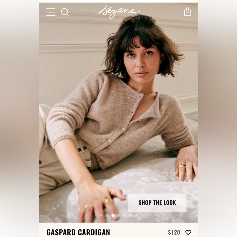 Like new Gaspard Sezane cardigan